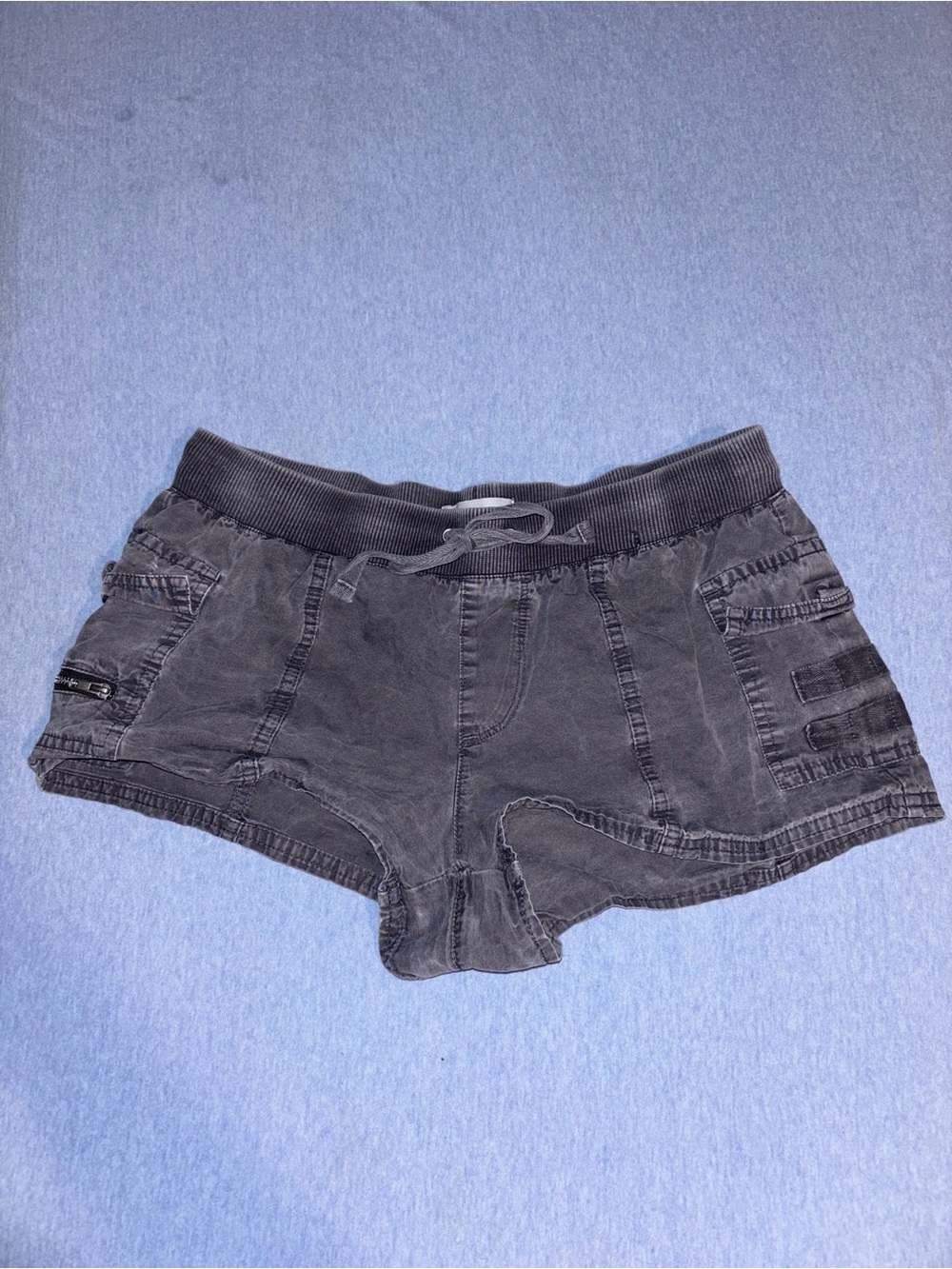 Pacsun Women's Black Washed Casual Drawstring Shorts